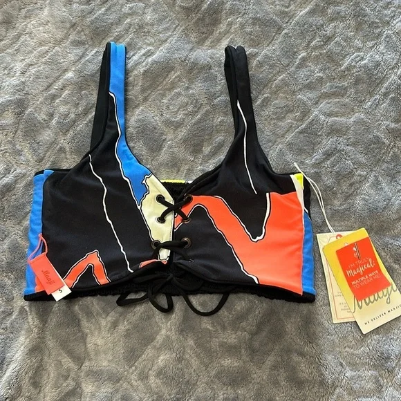 Maaji Reversible Abstract Colored Bikini Top - Picture 1 of 6